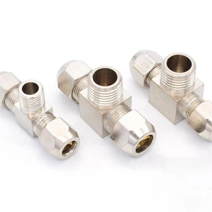 Brass double hose connector-2