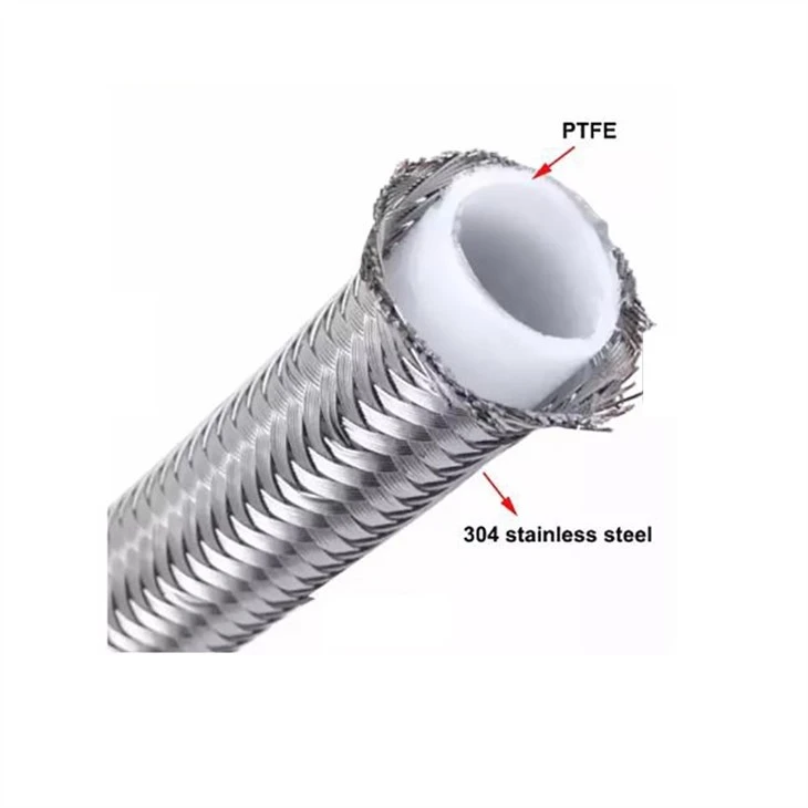 flex braided ptfe hose  te flon hose-4