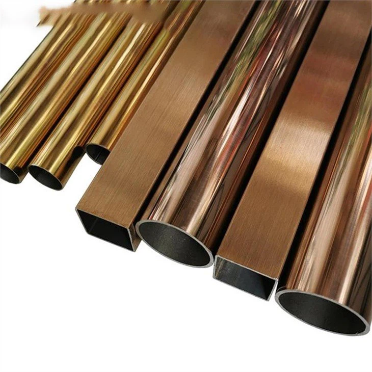 golden stainless steel pipe-3